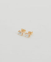Ivy Emerald Cut Studs