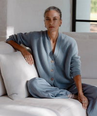 Cropped Cashmere Cocoon Cardigan