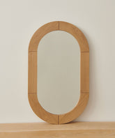 Oak Oval Mirror
