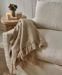 Alpaca Basketweave Throw