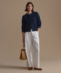 Cotton Hayes Crewneck Cardigan