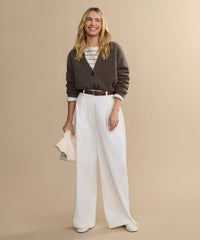 Cropped Cashmere Cocoon Cardigan