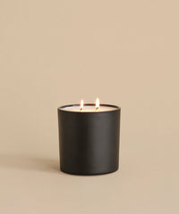 Large Cedar Glass Candle