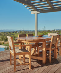 Outdoor Montecito Oval Dining Table